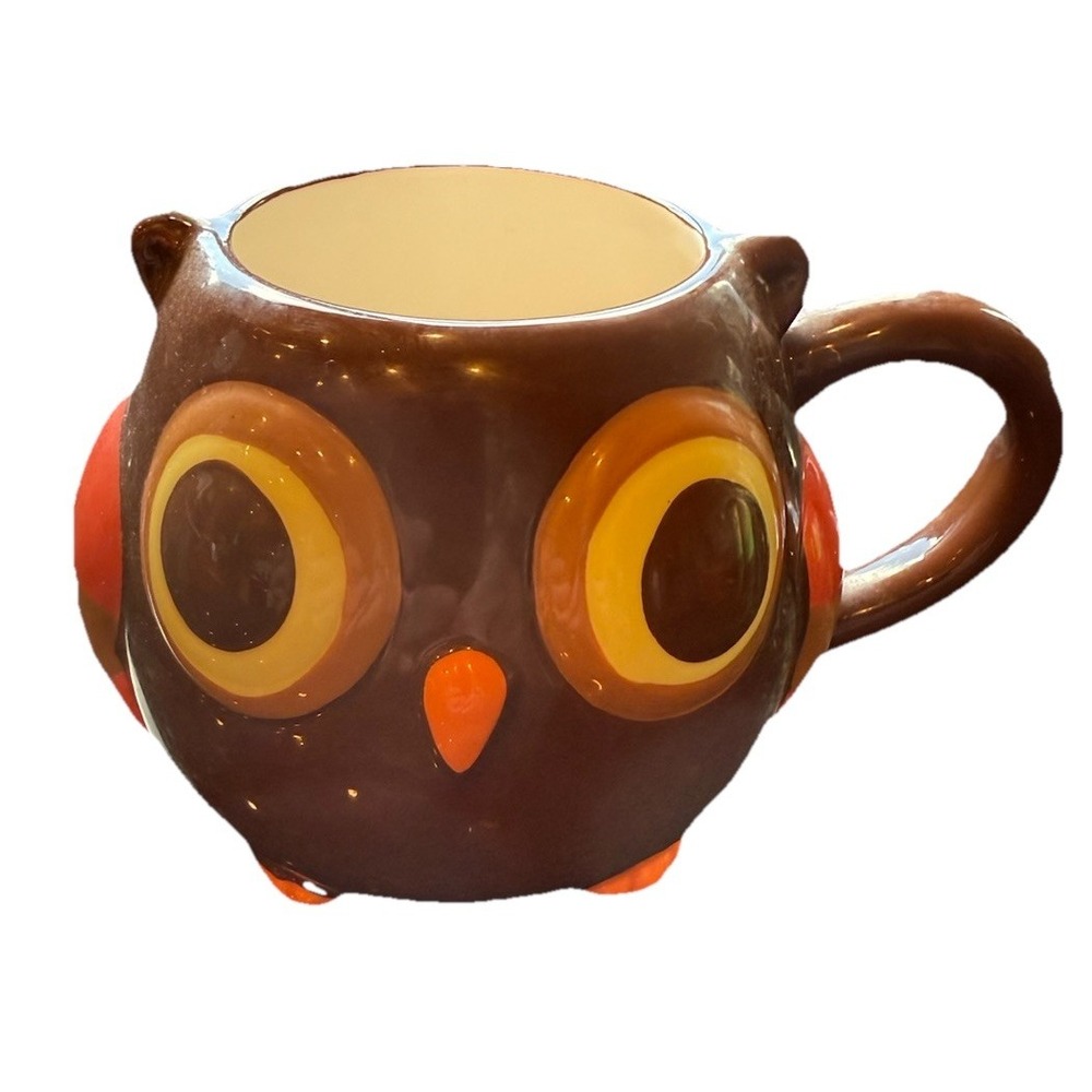 Vintage 3D Owl Coffee Tea Mugs By Mesa Home Product NWT